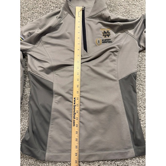 Notre Dame Fighting Irish Cutter & Buck Womens L 1/4 zip Semifinal Cotton Bowl - Picture 10 of 12